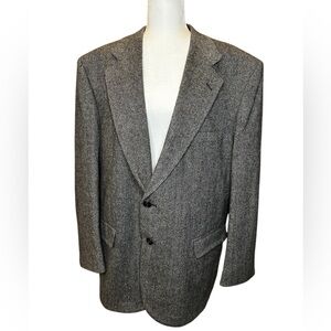 TOWNCRAFT Sport & business Coat‎ gray & white Tweed 30% lambs Wool and 70 % wool